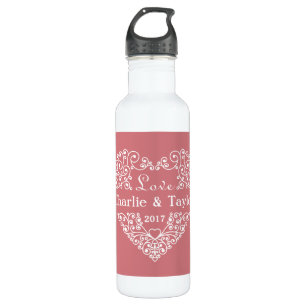 Botellas de agua de texto de personalizado cardíac