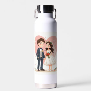 Botellas de agua del Aniversario del boda