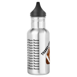 Botellas de agua del fútbol para los coches o los