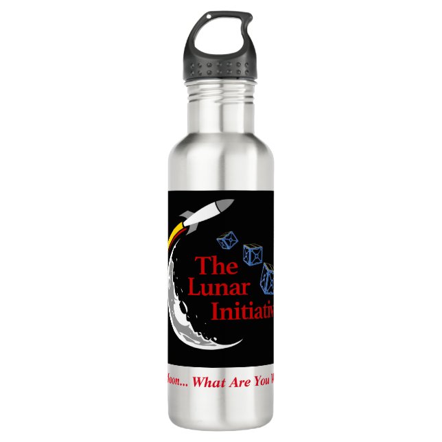 Botellas de agua del logotipo de TLI (Anverso)