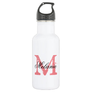 Botellas de agua monogramadas personalizadas