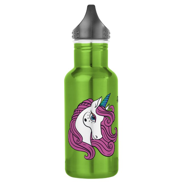 Botellas de agua personalizadas Cute Unicorn (Izquierda)