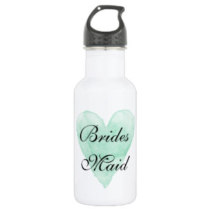 Botellas de agua personalizadas para boda con cora