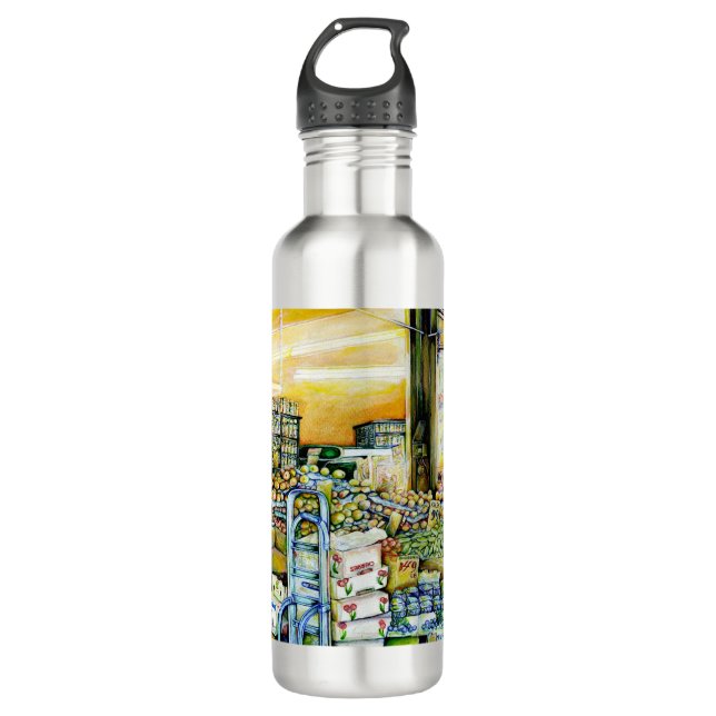 Botellas de agua que socavan la gentrificación art (Anverso)