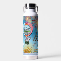 Botellas de agua - Sobre el mar