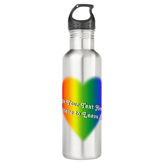 Botellas de amor arcoiris del Orgullo Gay (Anverso)