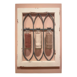 Botellas de arena de vidrio arte mural Metalizado