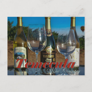 Botellas de vino Postales del viñedo Temecula Vall