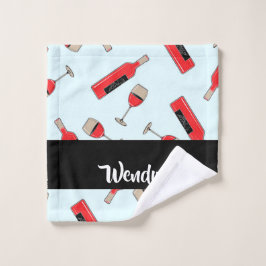 Botellas de vino rojo y patrón de gafas