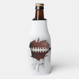Botellas Enfriador de Botella Blanco Fútbol Americano Roto