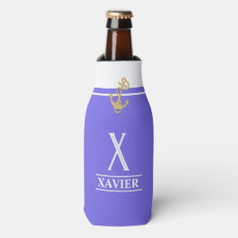 Botellas Enfriador de Botella Monogramado Náutico Lavanda