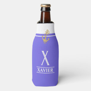 Botellas Enfriador de Botella Monogramado Náutico Lavanda