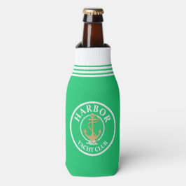 Botellas Enfriador de botella náutico verde brillante