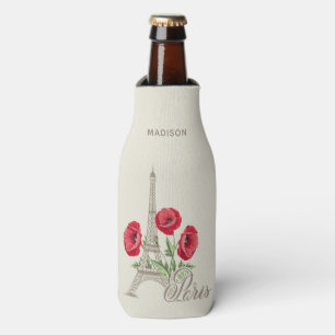 Botellas París Francia nombre personalizado enfriador de bo