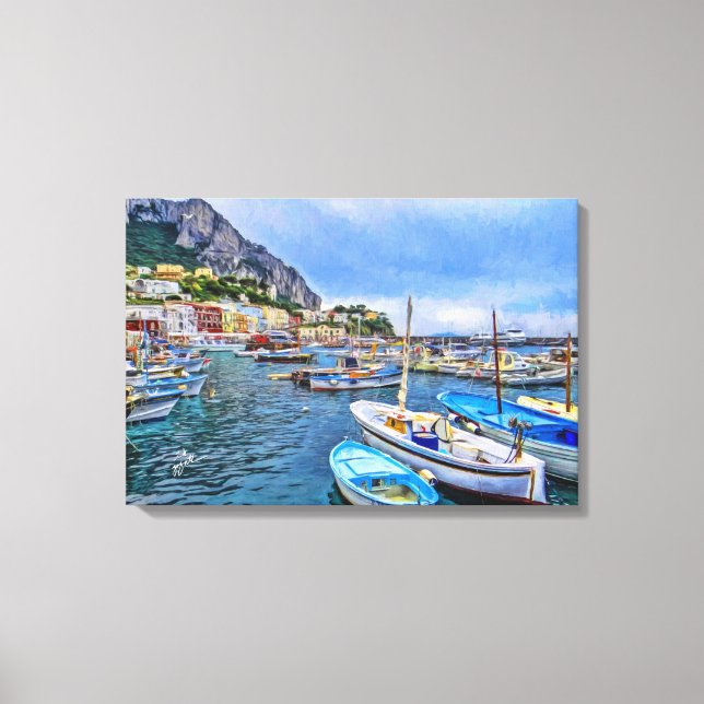 Botes de arte fotográfico italiano de Capri (Anverso)
