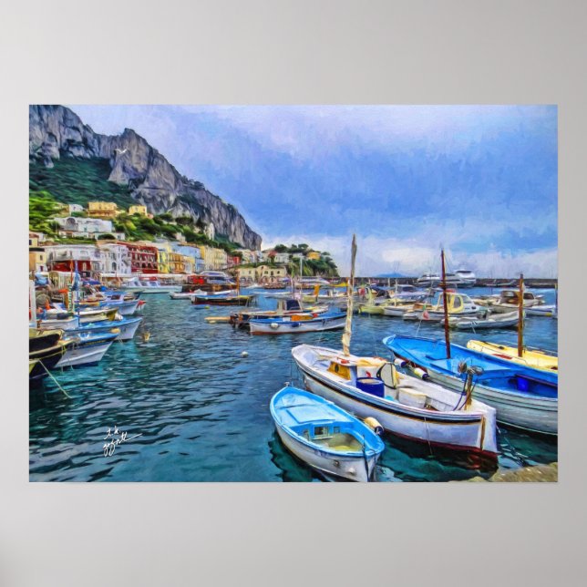 Botes de arte fotográfico italiano de Capri (Frente)