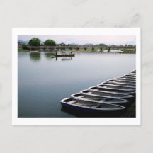 Botes de fila: Arashiyama, postal de Kyoto
