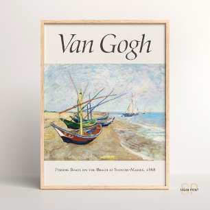 Botes de pesca Vincent van Gogh en el arte de la p