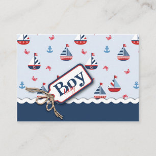 Botes náuticos invitaciones a la ducha para bebés