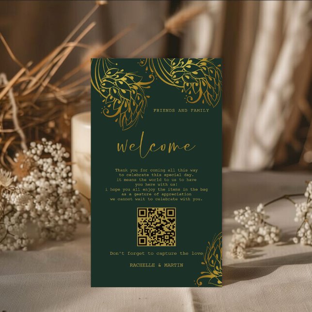 Botiquines de Oro de Ornate Bienvenida Tarjetas de (Subido por el creador)