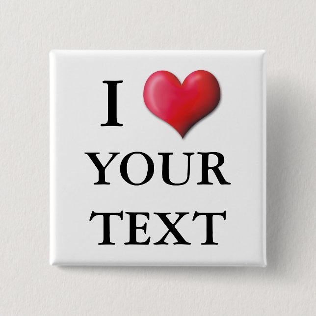 Botón 0002 del corazón del personalizable I (Anverso)