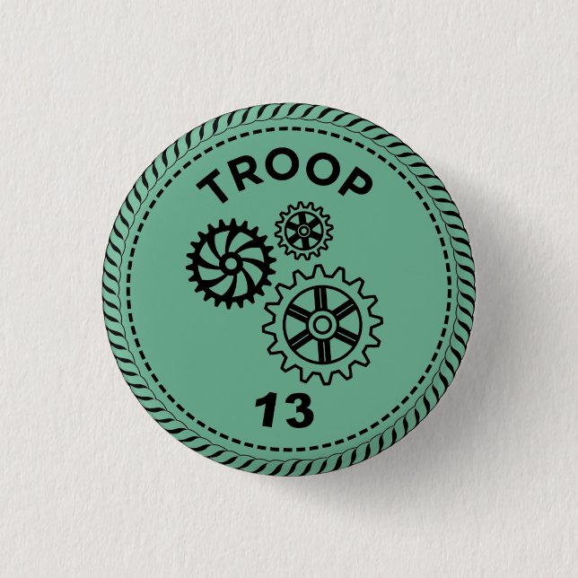 Botón 13 de tropa IGGPPCamp 2023 (Anverso)