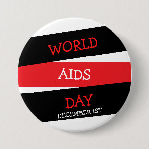 Botón 1 de diciembre del Día Mundial del Sida