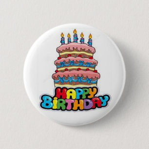 Botón 1 del feliz cumpleaños