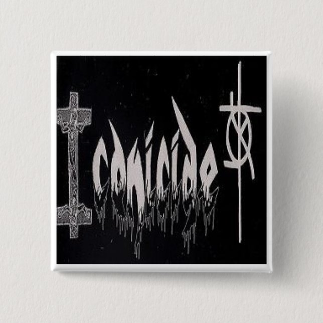 Botón #1 del logotipo de Iconicide (Anverso)