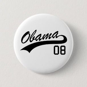 Botón 2008 del jersey de Barack Obama