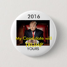 Botón 2016 de Donald Trump Pinback
