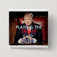 Botón 2016 de Donald Trump Pinback (cuadrado)