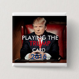 Botón 2016 de Donald Trump Pinback (cuadrado)