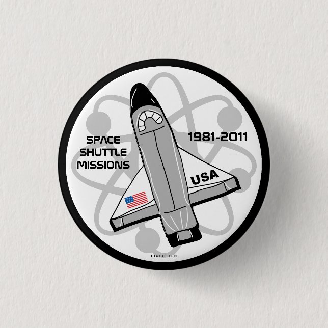 Botón 3 de las misiones de transbordador espacial (Anverso)