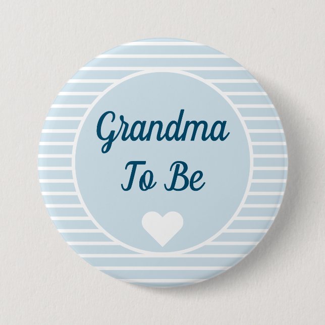 botón Abuela para ser Baby Shower (Anverso)