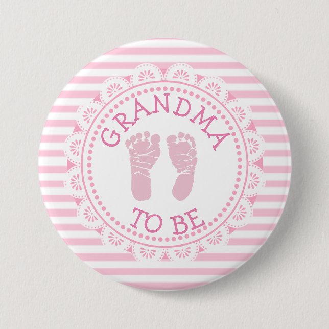 botón Abuela para ser Baby Shower (Anverso)