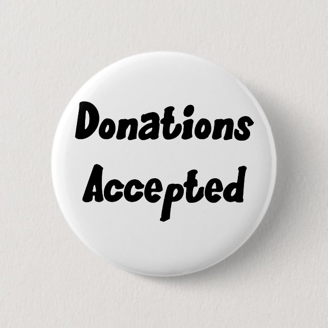 Botón aceptado donaciones (Anverso)