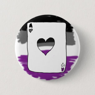 botón "Aces" de orgullo asexual