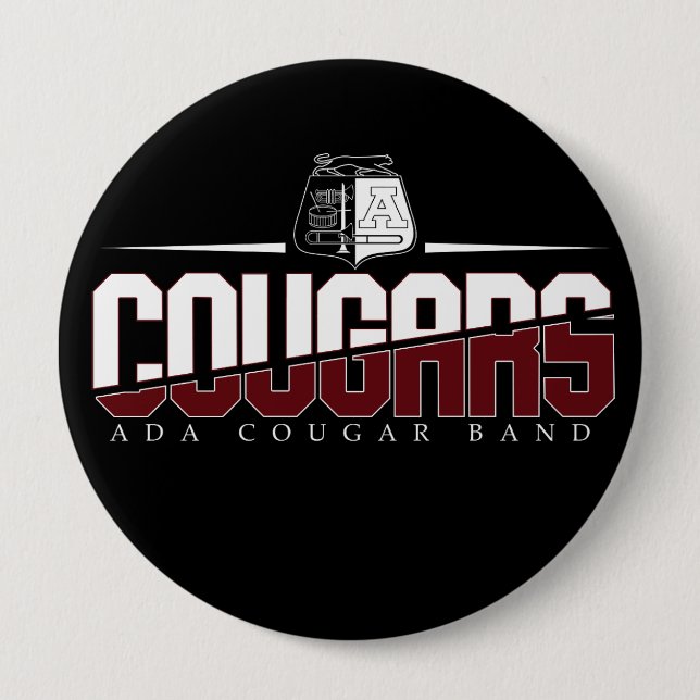 Botón Ada Cougar Band (Anverso)