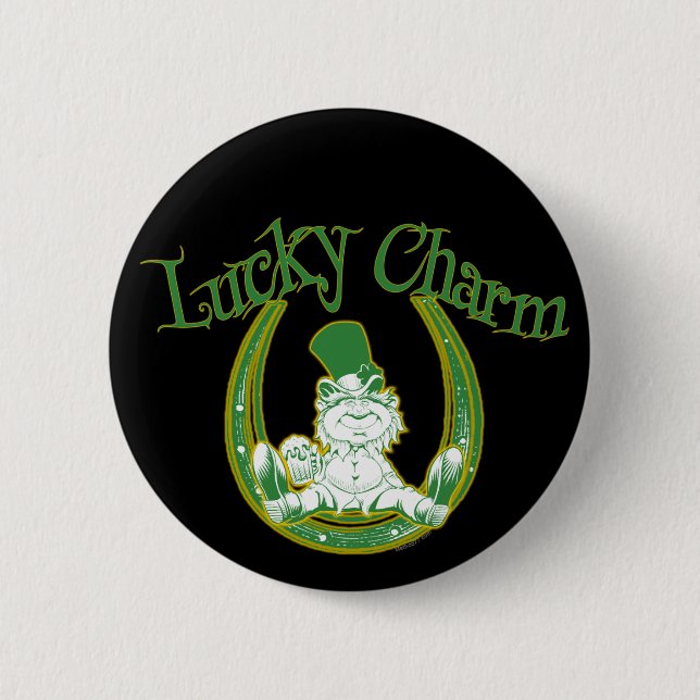 Botón afortunado del Leprechaun del encanto (Anverso)