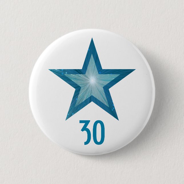 Botón 'Age' de la estrella azul blanco (Anverso)