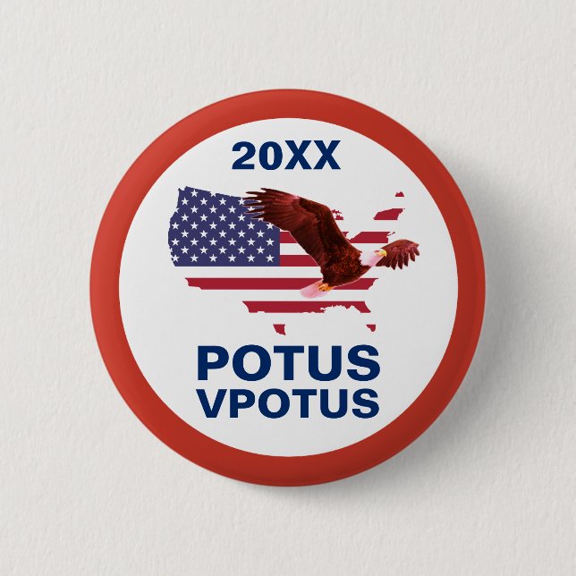 Botón Águila Potus Voto Personalizable (Anverso)