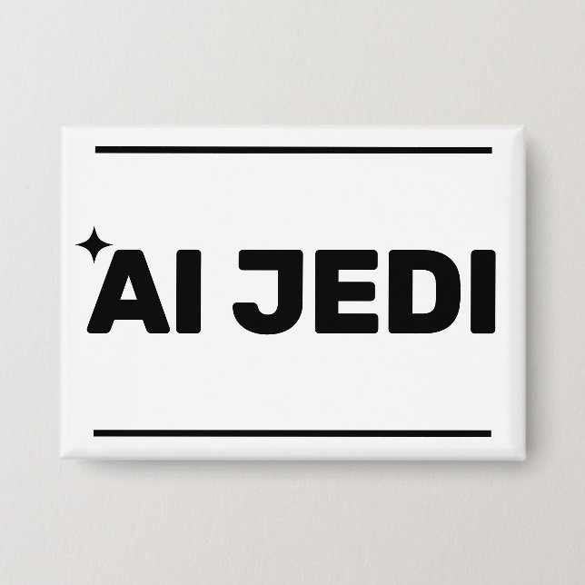 Botón AI Jedi™ (¡Personalízalo!) (Anverso)