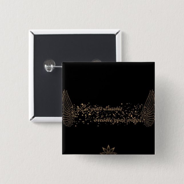 botón Alas de sueño (Anverso y reverso)