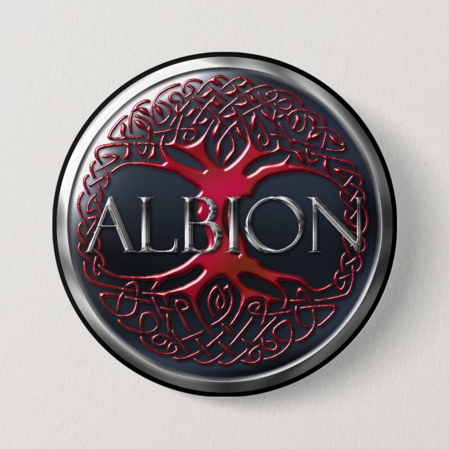 Botón Albion HMA Rojo Ruby (Anverso)