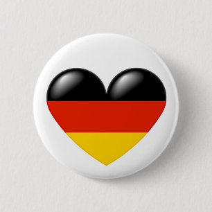 Botón alemán del corazón - Deutsche Herz
