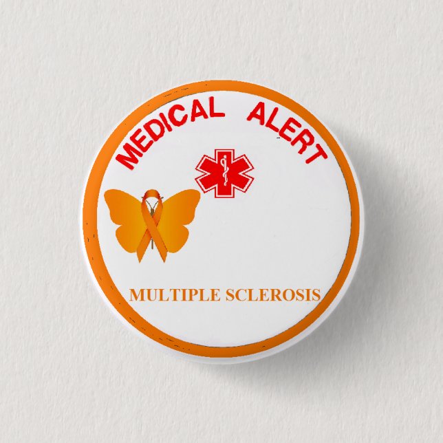Botón alerta médico de la ESCLEROSIS MÚLTIPLE (Anverso)