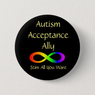 Botón aliado de aceptación del autismo