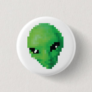 Botón alienígena verde