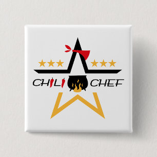Botón All-star del cocinero del chile